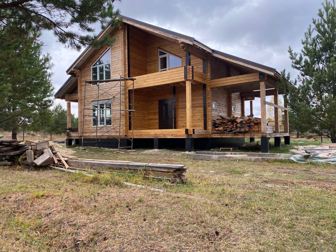 Строительство дома из профилированного бруса